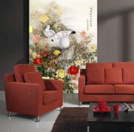 花团锦簇相映和祥-中国古典壁画ZS81116