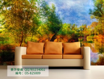 上海欧式典雅壁画OS825009效果图