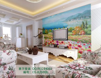 上海欧式典雅壁画OS825008效果图
