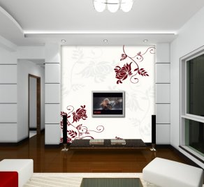 上海现代简约壁画XD823026效果图