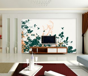 上海现代简约壁画XD823004效果图