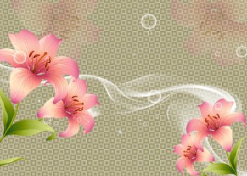 梦幻花卉效果图MH827001