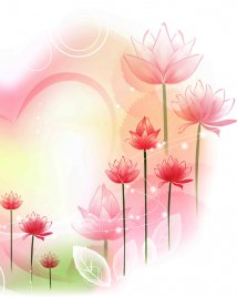 梦幻花卉效果图壁画MH827044