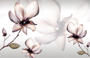 梦幻花卉效果图壁画MH827049