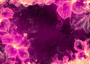梦幻紫色花卉效果图壁画MH827053